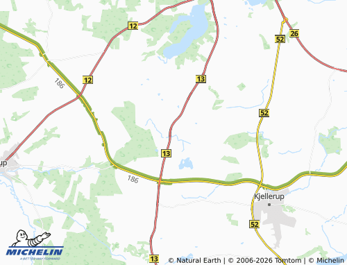 Carte MICHELIN Hvam - ViaMichelin