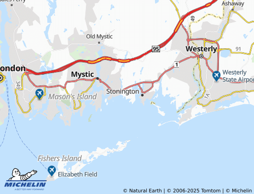 MICHELIN Lords Point map - ViaMichelin