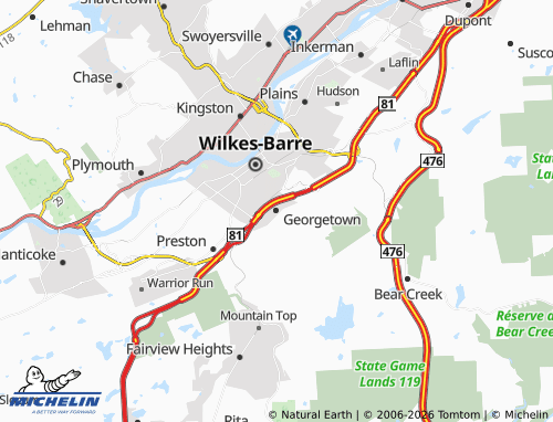 Mappa MICHELIN Georgetown - ViaMichelin