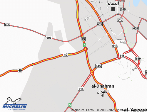 MICHELIN-Landkarte al-Oroubah - ViaMichelin