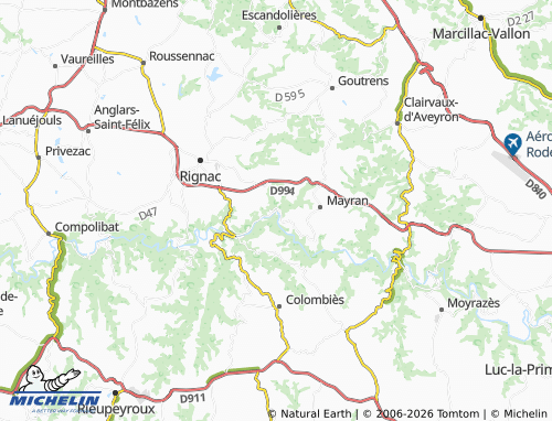 Mappa MICHELIN Belcastel - ViaMichelin
