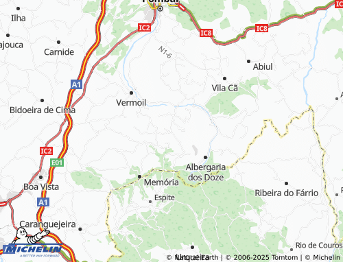 MICHELIN Vila Gateira map - ViaMichelin