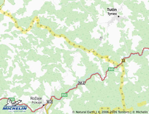 Mappa MICHELIN Crnokrpe - ViaMichelin