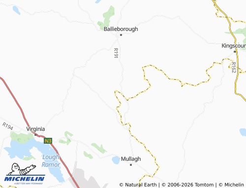 MICHELIN Relaghbeg map - ViaMichelin