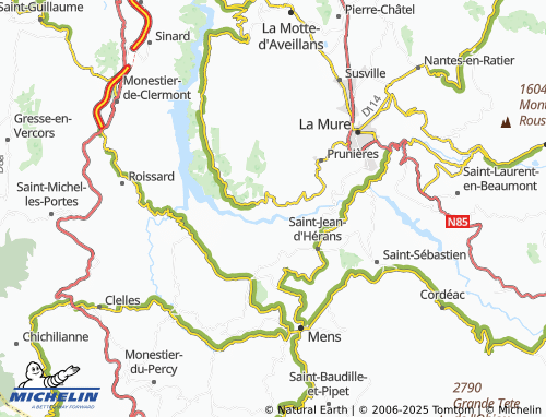 MICHELIN Saint-Arey map - ViaMichelin