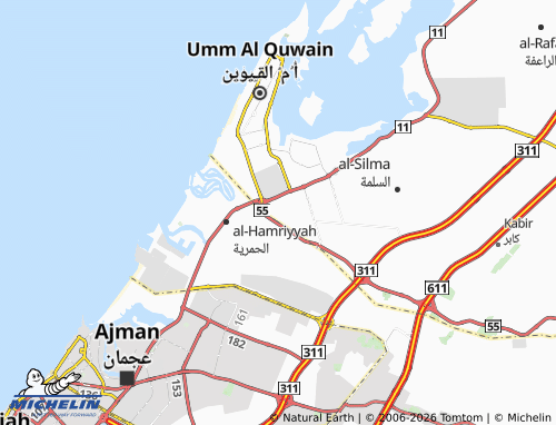 MICHELIN Al Abraq 2 map - ViaMichelin