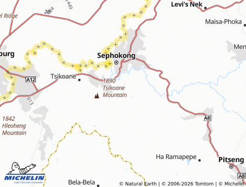 Carte MICHELIN Ha Lesitsi - ViaMichelin