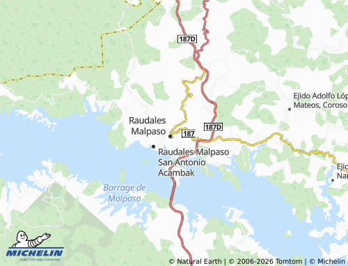 Mappa MICHELIN Raudales Malpaso La Jovi - ViaMichelin