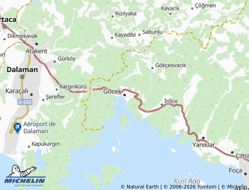 Mapa MICHELIN Göcek - ViaMichelin