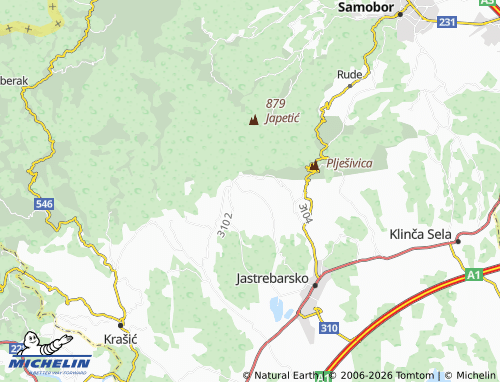 Mapa MICHELIN Kazići - ViaMichelin