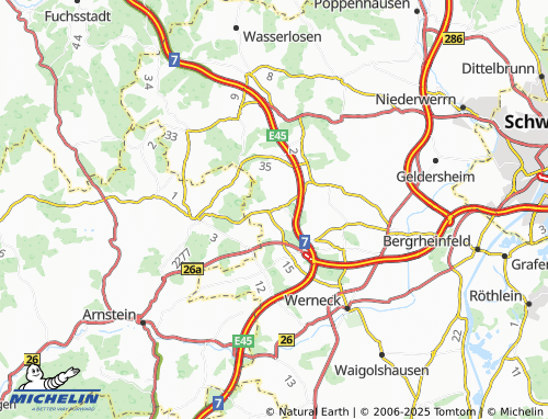 MICHELIN Vasbühl map - ViaMichelin