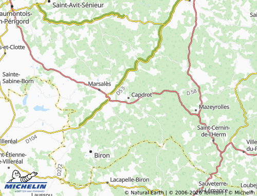 Mappa MICHELIN Capdrot - ViaMichelin