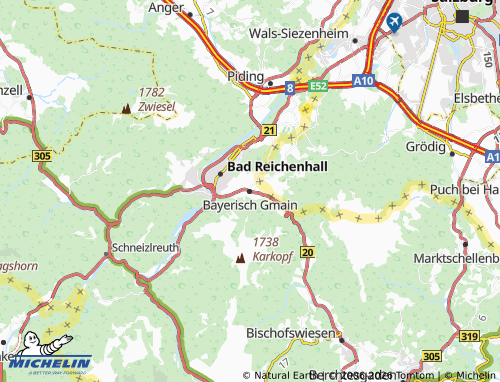 MICHELIN Bayerisch Gmain map - ViaMichelin