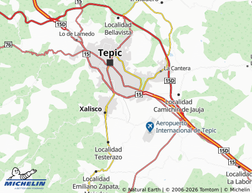 MICHELIN Niños Héroes map - ViaMichelin