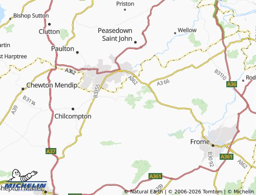 Carte MICHELIN Kilmersdon - ViaMichelin