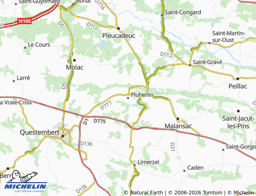 Mappa MICHELIN Pluherlin - ViaMichelin