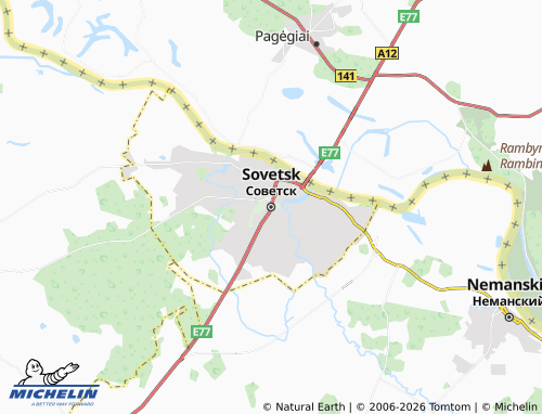 Mappa MICHELIN Sovetsk - ViaMichelin