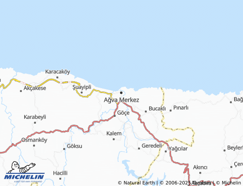 MICHELIN Ağva Merkez map - ViaMichelin