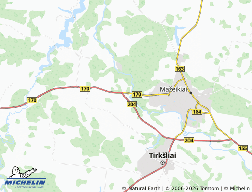 Mapa MICHELIN Jautakiai - ViaMichelin
