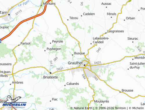 Mapa MICHELIN Busque - ViaMichelin