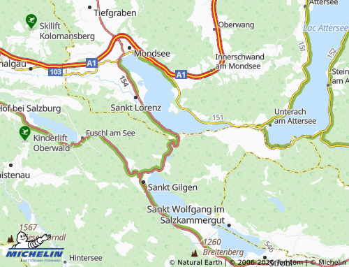 MICHELIN Scharfling map - ViaMichelin
