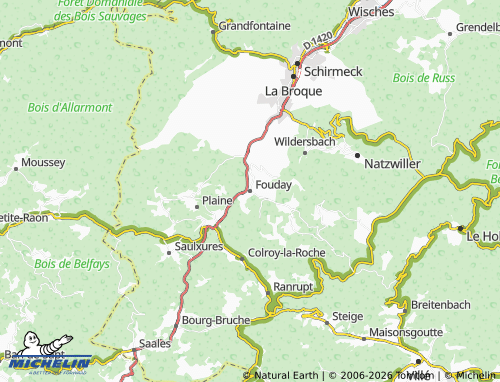 Mapa MICHELIN Fouday - ViaMichelin