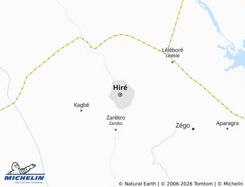 MICHELIN-Landkarte Hiré-Baoulé - ViaMichelin