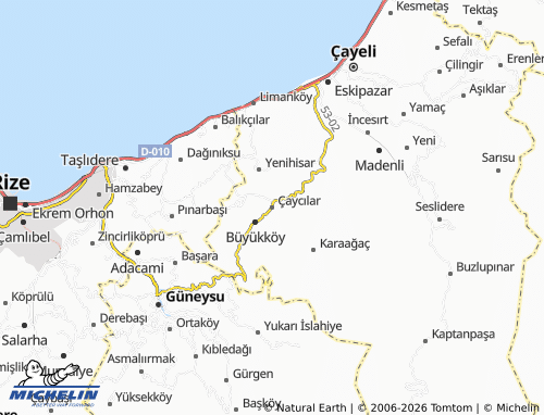 MICHELIN Çaycılar map - ViaMichelin