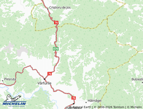 Mapa MICHELIN Brusturi - ViaMichelin