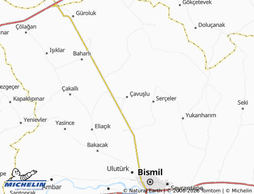 MICHELIN Çavuşlu map - ViaMichelin