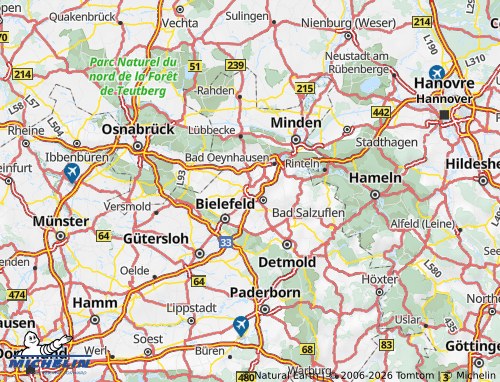 MICHELIN Herford map - ViaMichelin