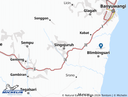 Carte MICHELIN Singojuruh - ViaMichelin