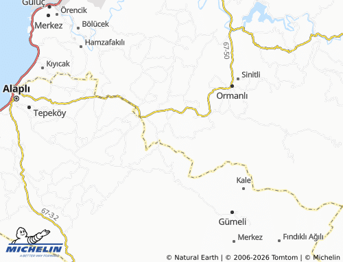 MICHELIN Üveyikli map - ViaMichelin