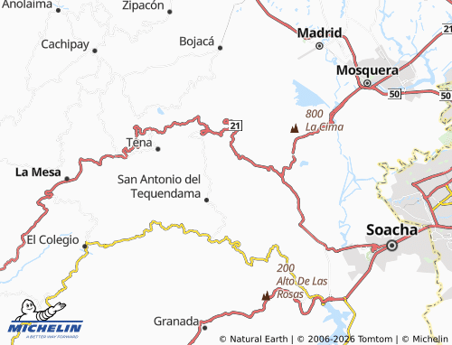 Carte MICHELIN San José - ViaMichelin