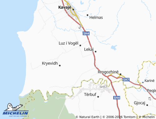 Mapa MICHELIN Shkozet - ViaMichelin
