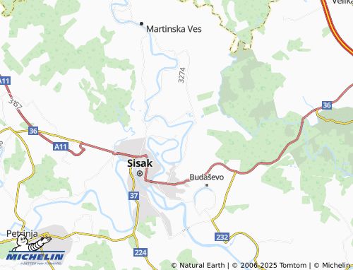 MICHELIN Bok Palanječki map - ViaMichelin