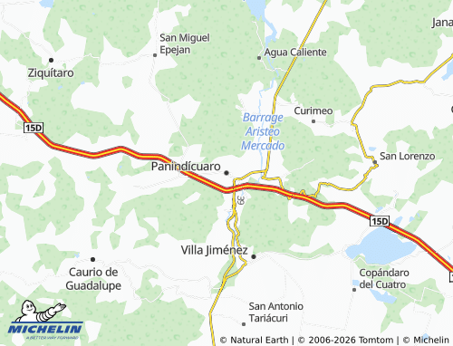 Mapa MICHELIN Panindícuaro - ViaMichelin