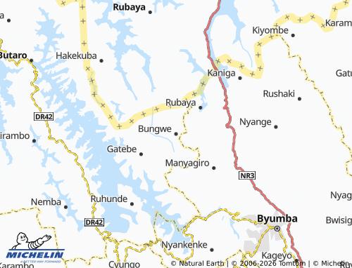 Mapa MICHELIN Bungwe - ViaMichelin