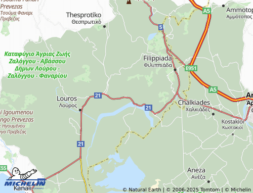 Carte MICHELIN Iliovoyni - ViaMichelin