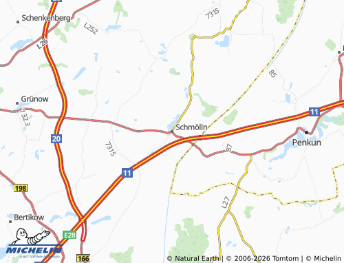 MICHELIN Schmölln map - ViaMichelin