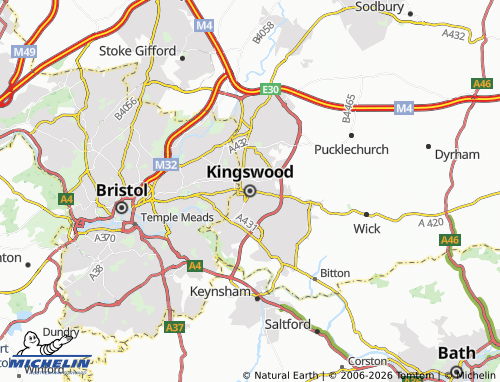 MICHELIN Kingswood map - ViaMichelin