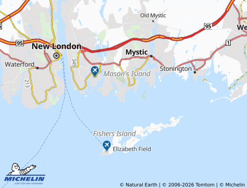 Mappa MICHELIN Groton Long Point - ViaMichelin