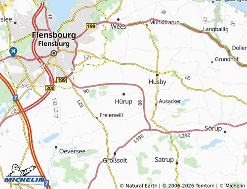 MICHELIN Hürup map - ViaMichelin