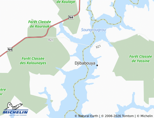 MICHELIN Diagour map - ViaMichelin
