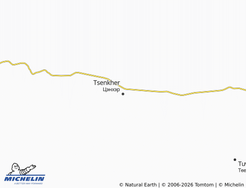 Carte MICHELIN Tsenkher - ViaMichelin