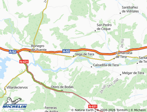Mapa MICHELIN Vega de Tera - ViaMichelin