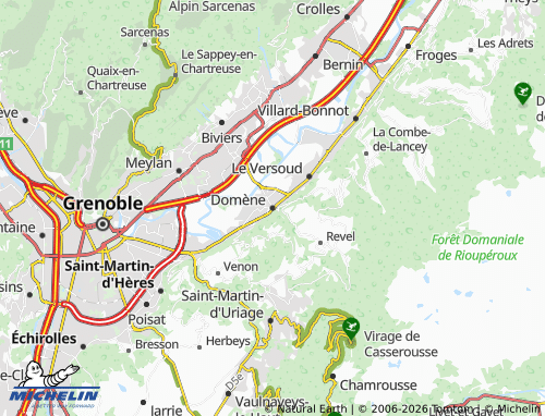 Carte MICHELIN Domène - ViaMichelin