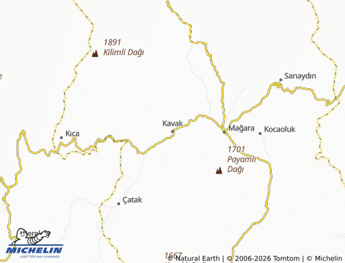 MICHELIN Kavak map - ViaMichelin