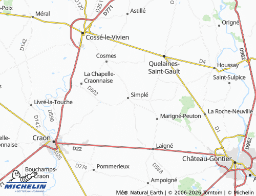 Carte MICHELIN Simplé - ViaMichelin