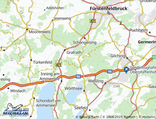 MICHELIN-Landkarte Mauern - ViaMichelin